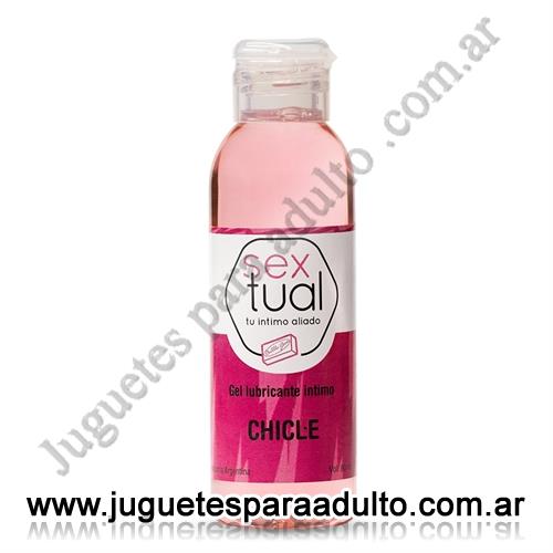 Aceites y lubricantes, Lubricantes Sextual, Gel lubricante sabor chicle 80ml